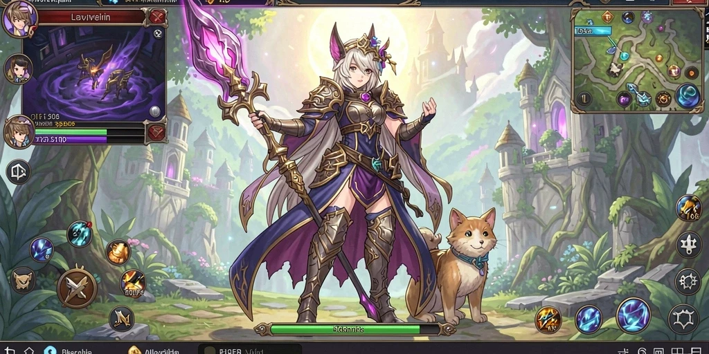 Screenshot menampilkan antarmuka game yang menarik dan mudah digunakan.