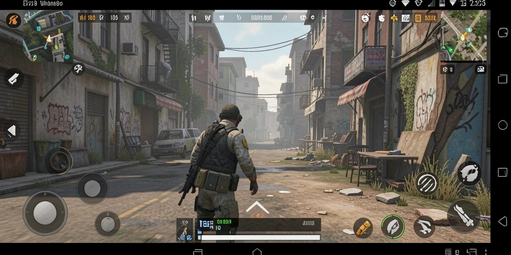 Screenshot menampilkan karakter utama dalam petualangan.