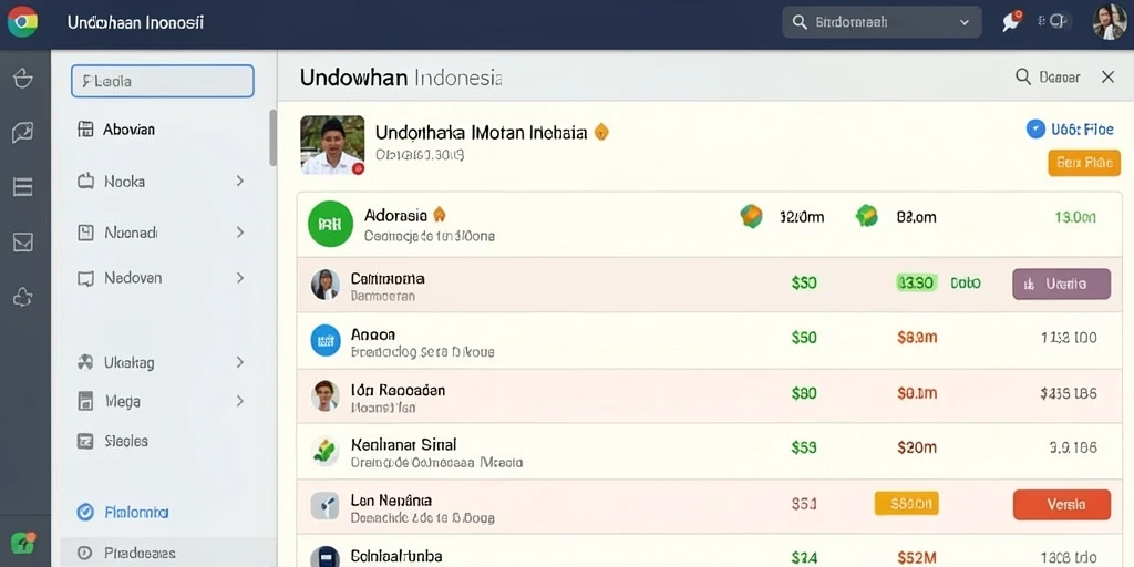 Tampilan antarmuka yang sederhana dan mudah dinavigasi.