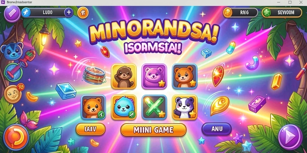 Screenshot menampilkan karakter utama yang siap bertempur.