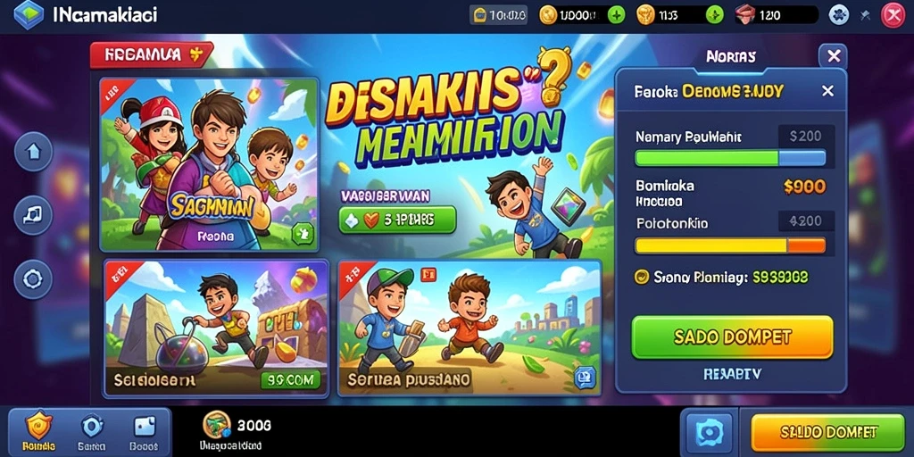 Screenshot menampilkan tampilan menarik dari permainan slot KOBOISLOT.