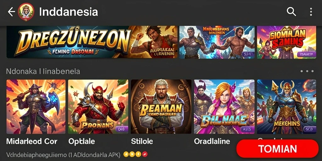 Screenshot menunjukkan tampilan antarmuka utama OLXSLOT.