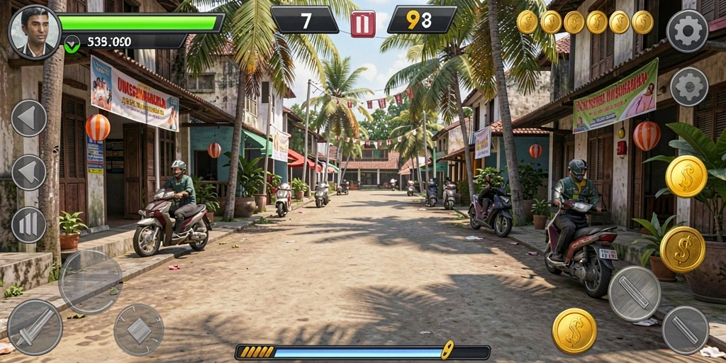 Tampilan antarmuka permainan yang user-friendly.