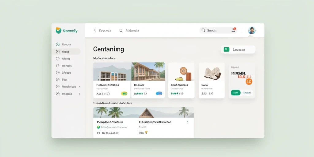 Tampilan awal yang menarik dan user-friendly.